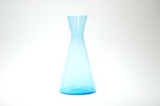 画像1: ビンテージ北欧雑貨/Kaj Franck/カイ・フランク/ベース/デキャンタ/1541/16.5cm/ターコイズブルー (1)