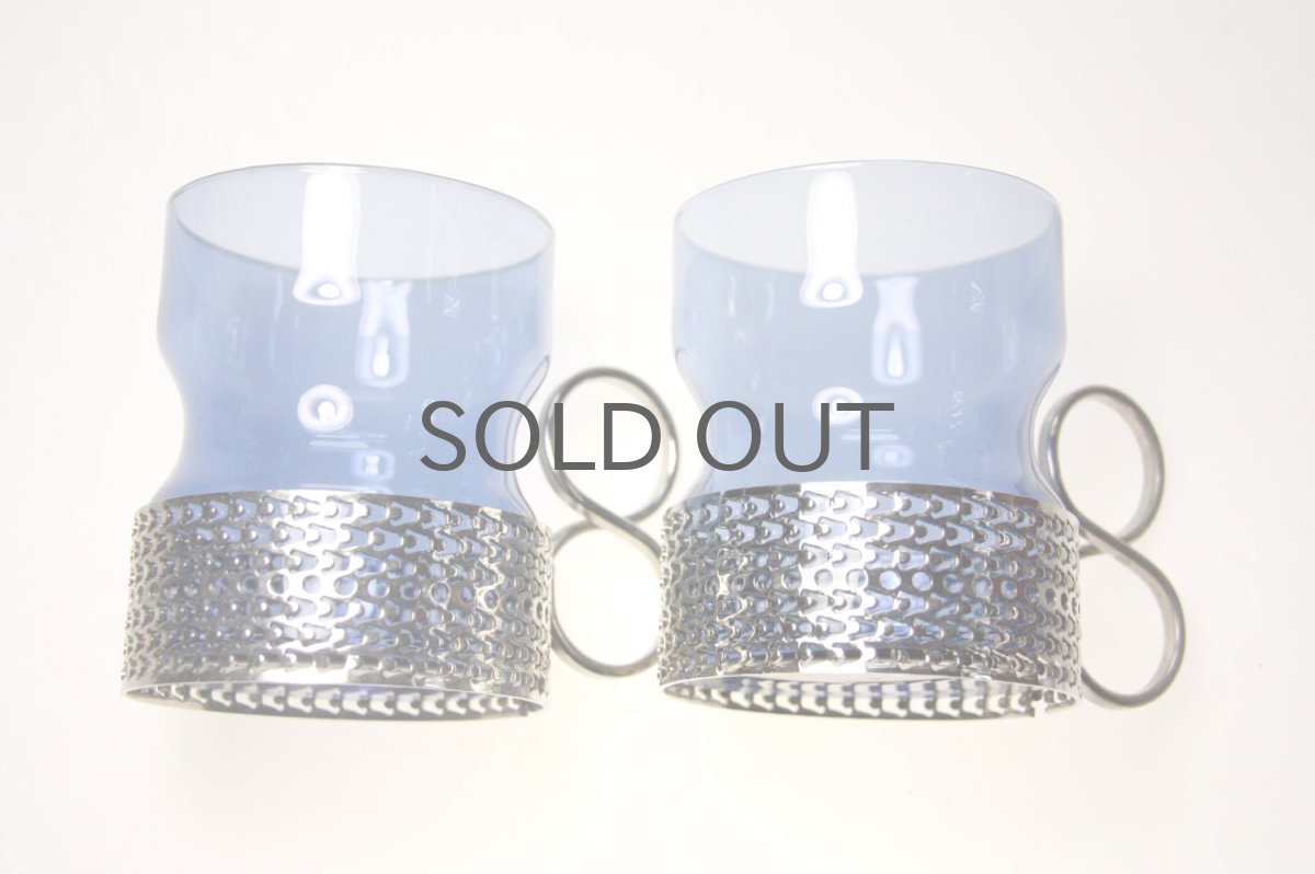 画像3: 北欧ビンテージ/iittala/イッタラ/TSAIKKA/ブルー＆シルバーホルダー (3)
