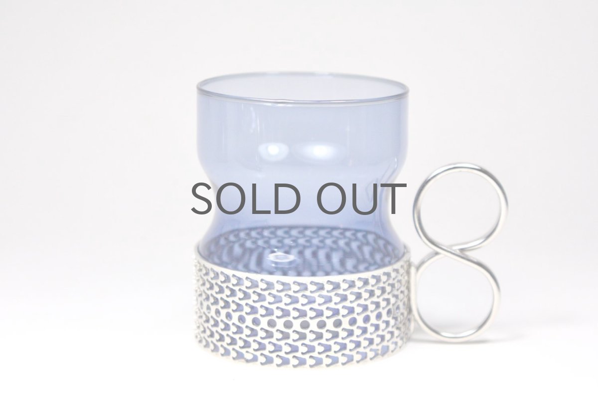 画像2: 北欧ビンテージ/iittala/イッタラ/TSAIKKA/ブルー＆シルバーホルダー (2)