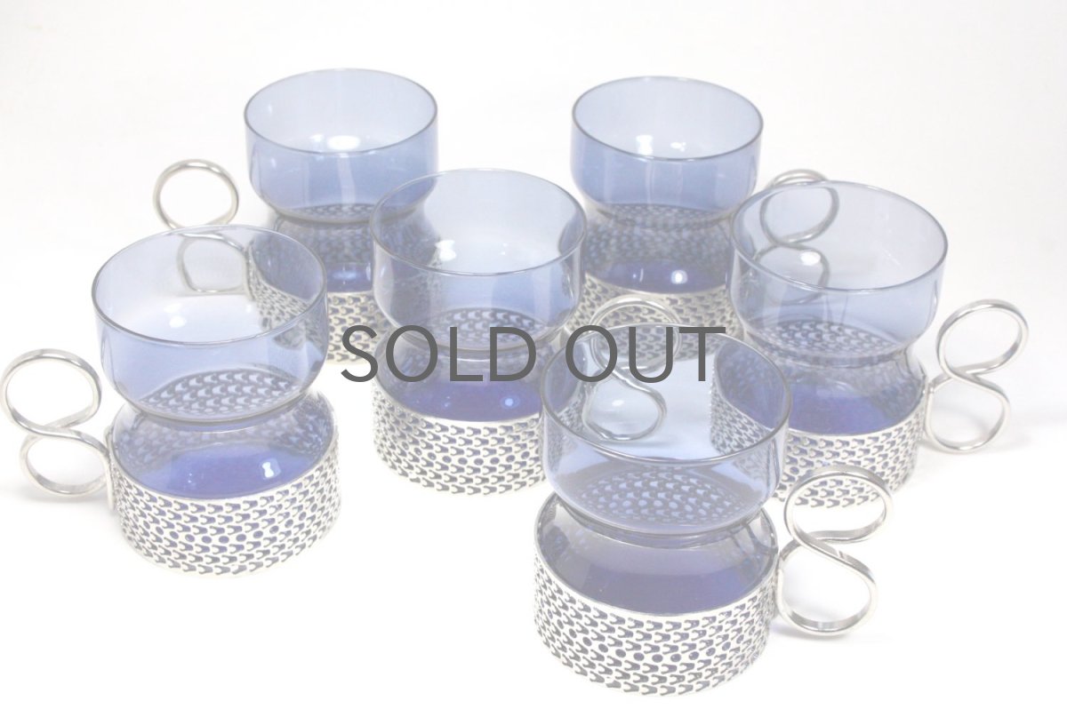 画像6: 北欧ビンテージ/iittala/イッタラ/TSAIKKA/ブルー＆シルバーホルダー (6)
