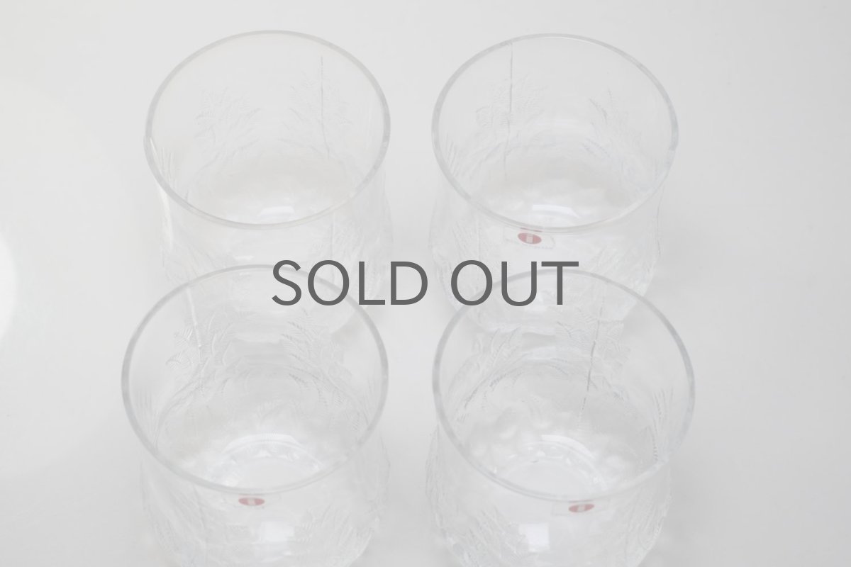 画像6: ビンテージ北欧雑貨/iittala/イッタラ/Koivu/コイブ/白樺グラス/オリジナルBOX/４個セット/H8サイズ (6)