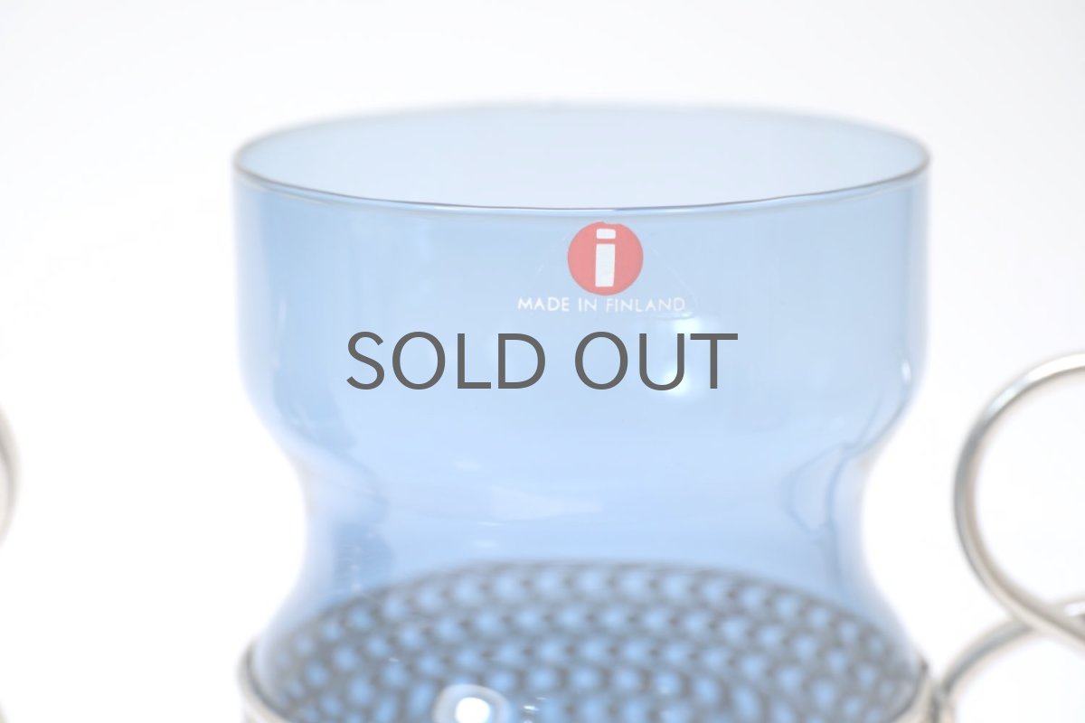 画像3: 北欧ビンテージ/iittala/イッタラ/TSAIKKA/ブルー＆シルバーホルダー (3)