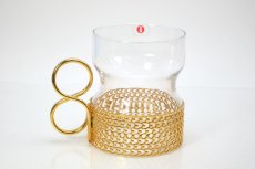 画像4: iittala/イッタラ/TSAIKKA/ツァイッカ/ゴールドホルダー&クリアグラス/No.2 (4)