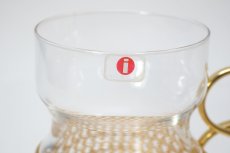 画像2: iittala/イッタラ/TSAIKKA/ツァイッカ/ゴールドホルダー&クリアグラス/No.2 (2)