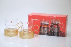 画像8: iittala/イッタラ/TSAIKKA/ツァイッカ/ゴールドホルダー&クリアグラス (8)