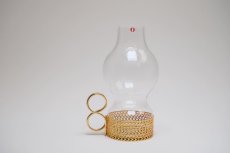 画像1: iittala/イッタラ/24Karaatti/24キャラット/ゴールドホルダー&クリアガラス/TSAIKKA/ツァイッカ/ランタン/キャンドルホルダー/Lサイズ (1)