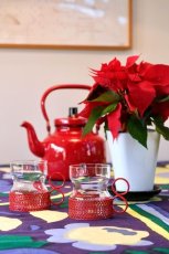 画像5: 北欧ビンテージ/iittala/イッタラ/TSAIKKA/ツァイッカ/クリア&レッドホルダー/レッド/No.2 (5)