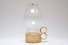 画像1: iittala/イッタラ/24Karaatti/24キャラット/ゴールドホルダー&クリアガラス/TSAIKKA/ツァイッカ/ランタン/キャンドルホルダー/Sサイズ/No.1 (1)