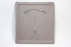 画像5: ビンテージ北欧雑貨/Jie gantofta/ジィガントフタ/オリーブグリーンチューリップ陶板の壁掛け/B品 (5)