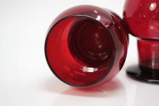 画像3: ビンテージ北欧雑貨/Kaj Franck/カイ・フランク/Wineglass 1111/Nuutajarvi/ヌータヤルヴィ/ワイングラス/レッド (3)