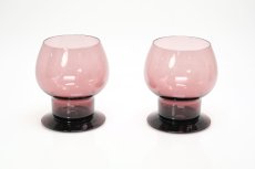 画像2: ビンテージ北欧雑貨/Kaj Franck/カイ・フランク/Wineglass 1111/Nuutajarvi/ヌータヤルヴィ/ワイングラス/パープル (2)