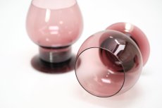 画像4: ビンテージ北欧雑貨/Kaj Franck/カイ・フランク/Wineglass 1111/Nuutajarvi/ヌータヤルヴィ/ワイングラス/パープル (4)