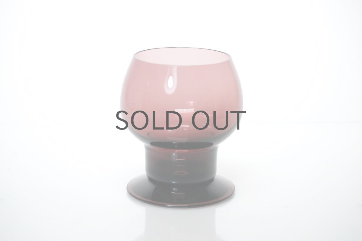 画像3: ビンテージ北欧雑貨/Kaj Franck/カイ・フランク/Wineglass 1111/Nuutajarvi/ヌータヤルヴィ/ワイングラス/パープル (3)