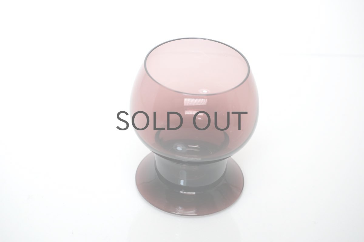 画像4: ビンテージ北欧雑貨/Kaj Franck/カイ・フランク/Wineglass 1111/Nuutajarvi/ヌータヤルヴィ/ワイングラス/パープル (4)