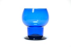 画像1: ビンテージ北欧雑貨/Kaj Franck/カイ・フランク/Wineglass 1111/Nuutajarvi/ヌータヤルヴィ/ワイングラス/ブルー (1)