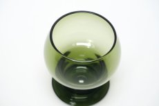 画像2: ビンテージ北欧雑貨/Kaj Franck/カイ・フランク/Wineglass 1111/Nuutajarvi/ヌータヤルヴィ/ワイングラス/オリーブグリーン (2)