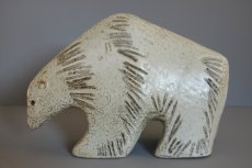 画像1: 北欧雑貨/Lisa Larson リサ・ラーソン アンティーク　STORA ZOO Isbjorn 大きな動物園 シロクマ  (1)