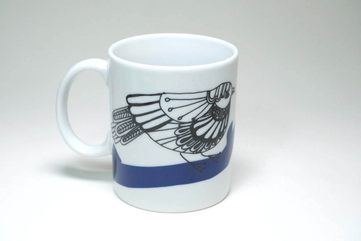 画像1: 北欧ビンテージ/marimekko/マリメッコ/pakkanen/パッカネン/ マグ/2008年 (1)