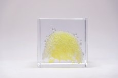 画像3: 北欧アートガラス/ビンテージガラス/アートピース/Oiva Toikka/オイバトイッカ/Nuutajarv/ヌータヤルヴィ/special cube/スペシャルキューブ/イエロー (3)