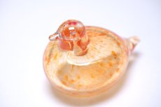 画像5: 北欧アートガラス/iittala/イッタラバード/Oiva Toikka/オイバトイッカ/Hippiainen/ヒッピアイネン/Golden-Crested Kinglet/オレンジ (5)