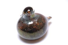 画像3: 北欧アートガラス/iittala/イッタラバード/Oiva Toikka/オイバトイッカ/Hippiainen/ヒッピアイネン/Golden-Crested Kinglet/アンバーラスター (3)
