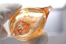 画像6: 北欧アートガラス/iittala/イッタラバード/Oiva Toikka/オイバトイッカ/Hippiainen/ヒッピアイネン/Golden-Crested Kinglet/オレンジ (6)