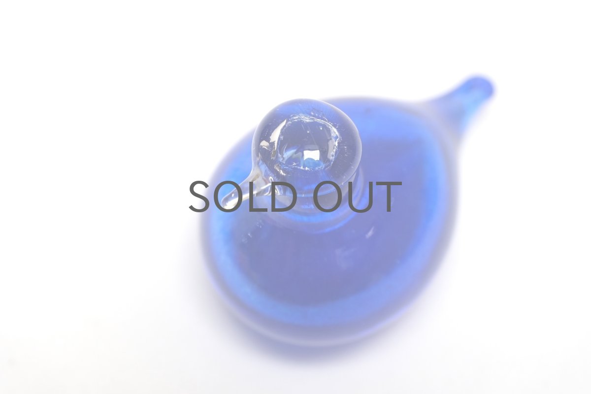 画像3: 北欧アートガラス/iittala/イッタラバード/Oiva Toikka/オイバトイッカ/Nuutajarv/ヌータヤルヴィ/Hippiainen/ヒッピアイネン/Golden-Crested Kinglet/ブルー/No.1 (3)