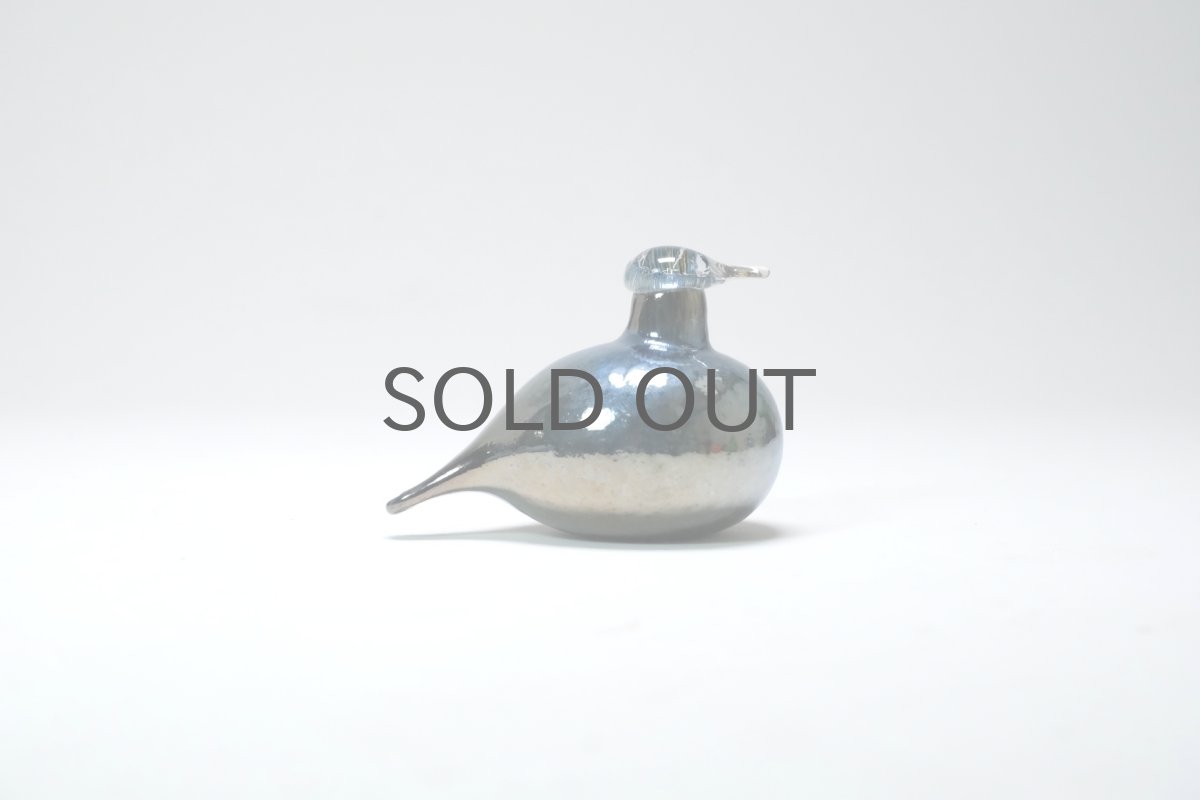 画像2: 北欧アートガラス/iittala/イッタラバード/Oiva Toikka/オイバトイッカ/Hippiainen/ヒッピアイネン/Golden-Crested Kinglet/ブルー系ラスター (2)