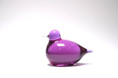 画像1: 北欧アートガラス/ビンテージガラス/Oiva Toikka/オイバ・トイッカ/ヌータヤルヴィ/Birds/バード/Pulmu//プルム/1989/アメジスト (1)