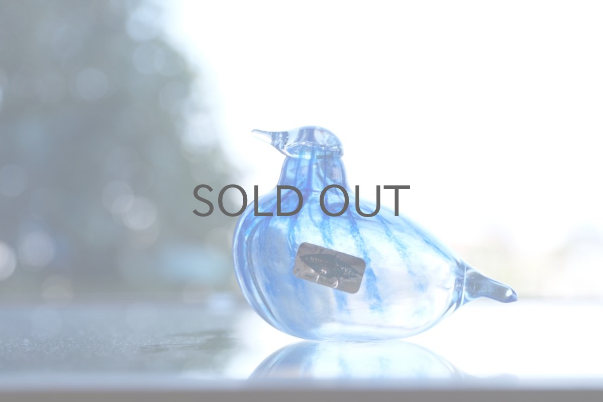画像11: 北欧アートガラス/ビンテージガラス/Oiva Toikka/オイバ・トイッカ/iittala/イッタラ/Birds/バード/別注/NIB/1989年/ブルー (11)