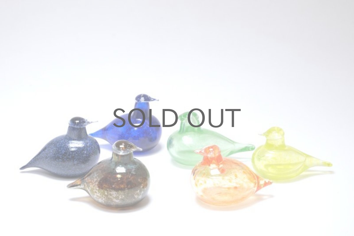 画像8: 北欧アートガラス/iittala/イッタラバード/Oiva Toikka/オイバトイッカ/Hippiainen/ヒッピアイネン/Golden-Crested Kinglet/不透明ダークブルー (8)