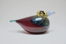 画像4: 北欧アートガラス/ビンテージガラス/Oiva Toikka/オイバ・トイッカ/Nuutajarvi/Quees Fisher/クィーンフィッシャー/2005年 (4)