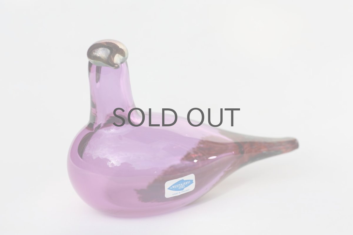 画像1: 北欧アートガラス/iittala/イッタラバード/Oiva Toikka/オイバトイッカ/Marsh duck/アメジスト (1)