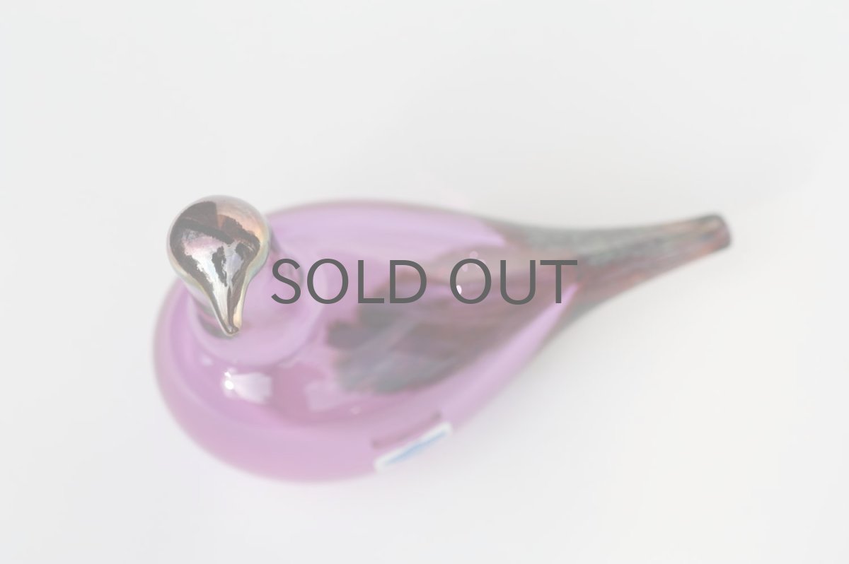 画像9: 北欧アートガラス/iittala/イッタラバード/Oiva Toikka/オイバトイッカ/Marsh duck/アメジスト (9)