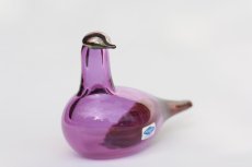 画像2: 北欧アートガラス/iittala/イッタラバード/Oiva Toikka/オイバトイッカ/Marsh duck/アメジスト (2)