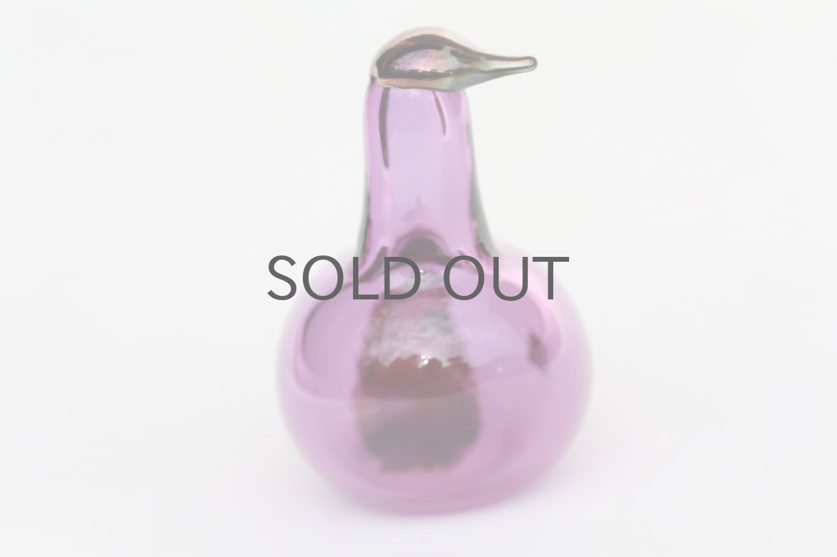 画像3: 北欧アートガラス/iittala/イッタラバード/Oiva Toikka/オイバトイッカ/Marsh duck/アメジスト (3)