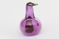 画像3: 北欧アートガラス/iittala/イッタラバード/Oiva Toikka/オイバトイッカ/Marsh duck/アメジスト (3)