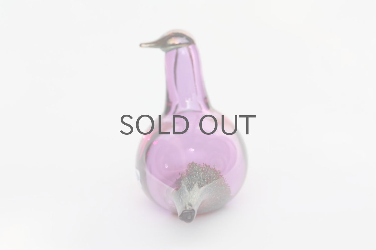 画像6: 北欧アートガラス/iittala/イッタラバード/Oiva Toikka/オイバトイッカ/Marsh duck/アメジスト (6)
