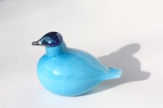 画像5: 北欧アートガラス/ビンテージガラス/Oiva Toikka/オイバトイッカ/iittala/イッタラ/Nuutajarvi/ヌータヤルヴィ/Birds/バード/Little tern/リトルターン/ライトブルー (5)
