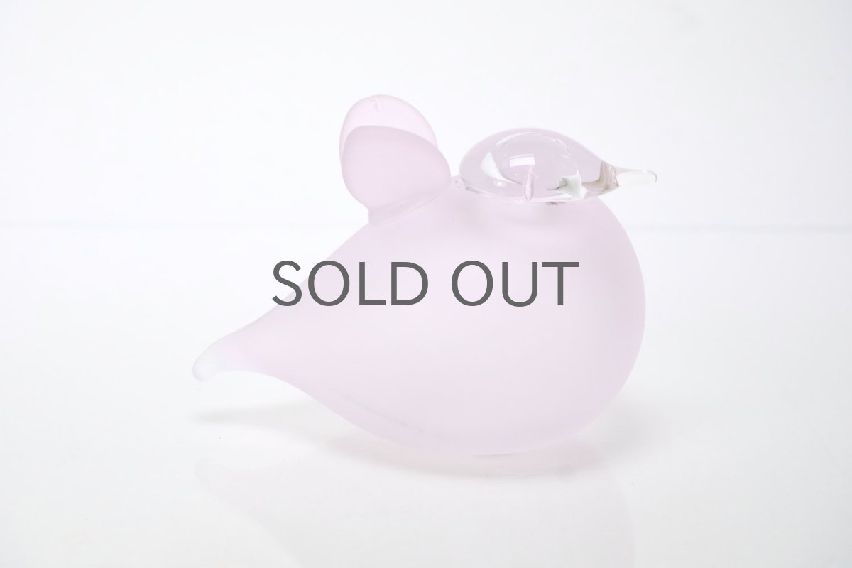 画像4: 北欧アートガラス/ビンテージガラス/Oiva Toikka/オイバ・トイッカ/iittala/イッタラ/Birds/バード/Baby Pink /ベイビーピンク (4)