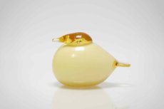 画像1: 北欧アートガラス/iittala/イッタラバード/Oiva Toikka/オイバトイッカ/iittala/イッタラ/Birds/バード/Puffball/パフボール/イエロー (1)