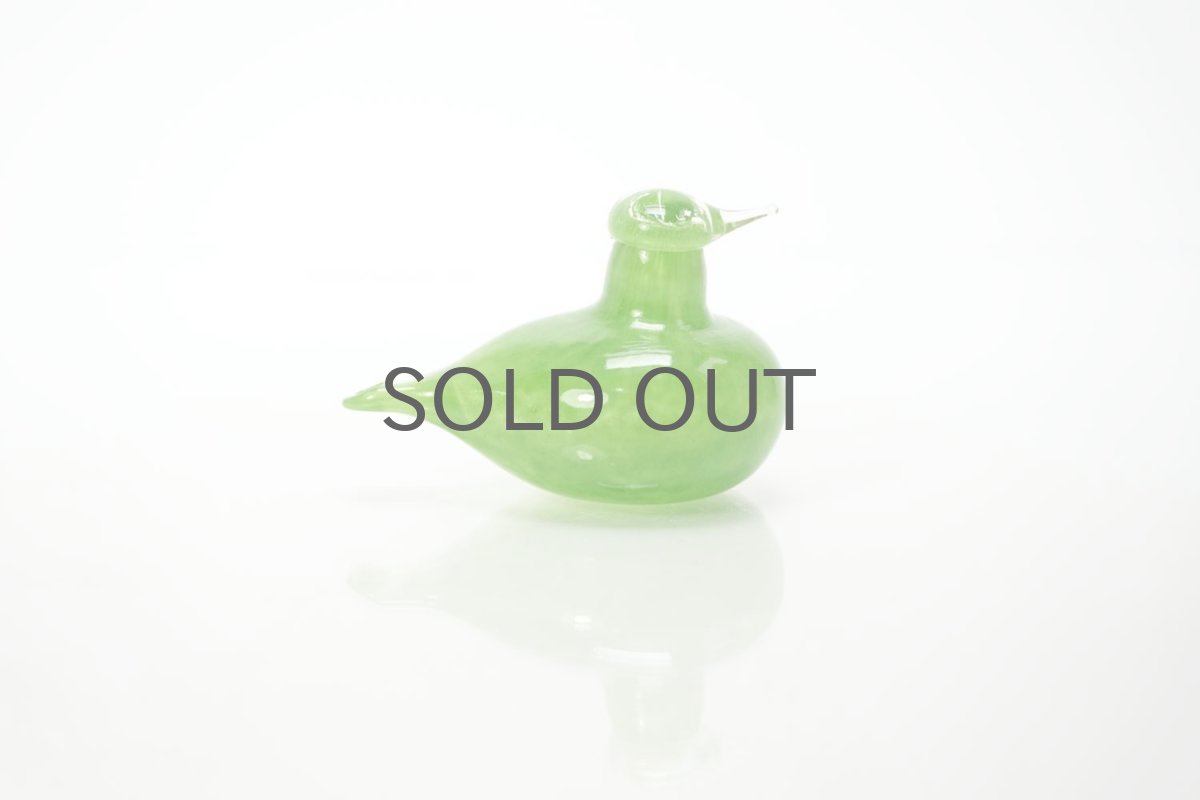画像3: 北欧アートガラス/iittala/イッタラバード/Oiva Toikka/オイバトイッカ/Golden-Crested Kinglet/ライムグリーン (3)