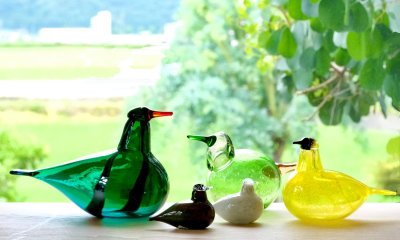 画像1: 北欧アートガラス/ビンテージ/Oiva Toikka/オイバ・トイッカ/Nuutajarv/ヌータヤルヴィ/イッタラ/Birds/バード/Special Birds/Outakyyhky/2001