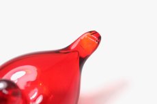画像5: 北欧アートガラス/ビンテージガラス/Oiva Toikka/オイバ・トイッカ/iittala/イッタラ/Birds/バード/ little turn/リトルターン/ヌータヤルビレッド (5)