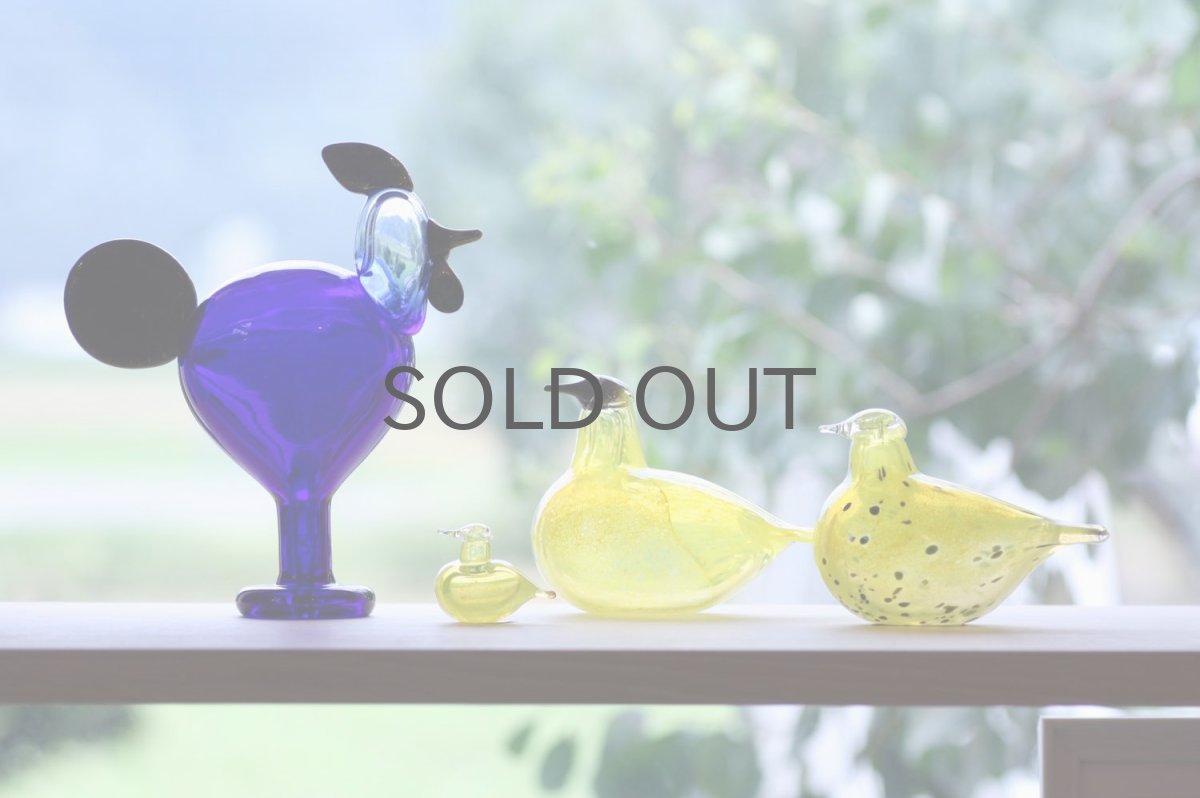 画像8: 北欧アートガラス/iittala/イッタラバード/Oiva Toikka/オイバトイッカ/Golden-Crested Kinglet/イエロー (8)