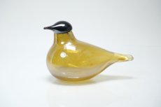 画像1: 北欧アートガラス/Nuutajarvi/ヌータヤルヴィ/iittala/イッタラバード/Oiva Toikka/オイバトイッカ/2001-03年/Chiffchaff (1)