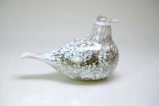 画像4: 北欧アートガラス/iittala/イッタラバード/Oiva Toikka/オイバトイッカ/ホワイト&シルバーバード/Small (4)