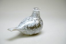 画像5: 北欧アートガラス/iittala/イッタラバード/Oiva Toikka/オイバトイッカ/ホワイト&シルバーバード/Small (5)