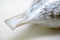 画像6: 北欧アートガラス/iittala/イッタラバード/Oiva Toikka/オイバトイッカ/ホワイト&シルバーバード/Small (6)