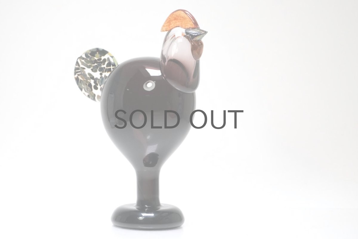 画像8: 北欧アートガラス/ビンテージガラス/Oiva Toikka/オイバ・トイッカ/iittala/イッタラ/Birds/バード/Kukko/Rooster/ルースター/1998年 (8)